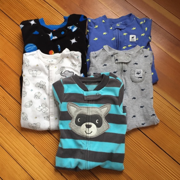 Carter S One Pieces 5 Baby Boy Sleep Play Outfits 6m Poshmark